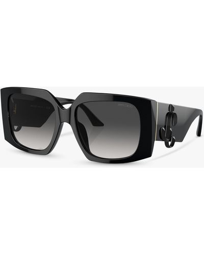 Jimmy Choo Jc5006u Square Sunglasses - Black