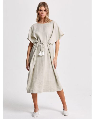 Helen Mcalinden Kehlani Plain Linen Dress - Natural