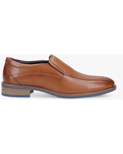 Hush Puppies Donovan Leather Loafers - Brown