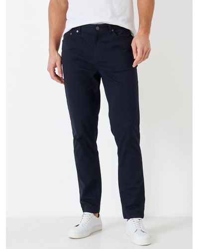 Crew Spencer Slim Fit Trousers - Blue