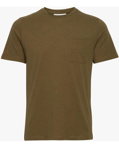 Casual Friday Thor Short Sleeve Slub Yarn T-shirt - Green