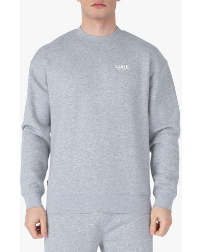 Luke 1977 Exceptional Relaxed Fit Jumper - Blue