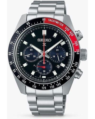 Seiko Ssc915p1 Prospex Speedtimer Go Large Solar Chronograph Bracelet Strap Watch - White