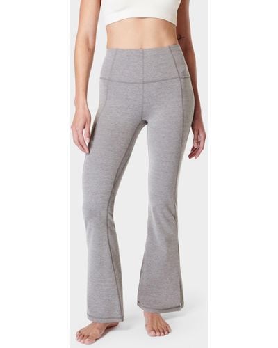 Sweaty Betty Super Soft 30" Flare Yoga Trousers - Grey