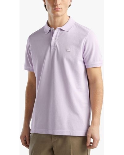 Benetton Short Sleeve Polo Shirt - Purple