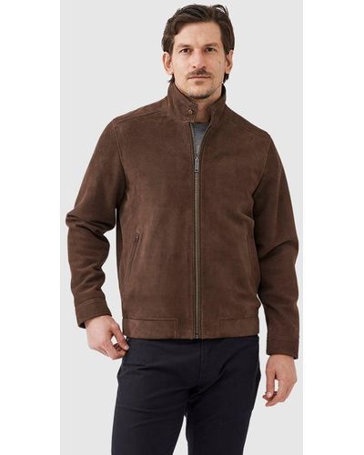 Rodd & Gunn Glen Massey Leather Jacket - Brown