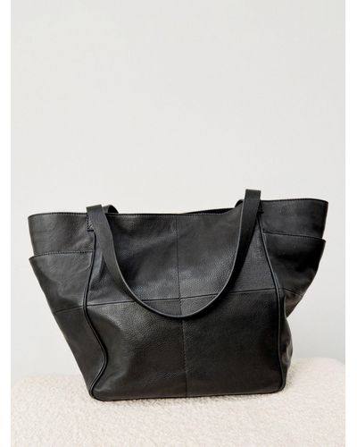 Hush Mariana Leather Tote Bag - Black