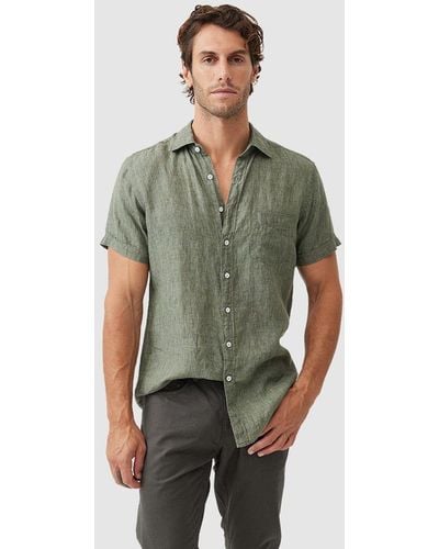 Rodd & Gunn Palm Beach Short Sleeve Sports Fit Shirt - Green