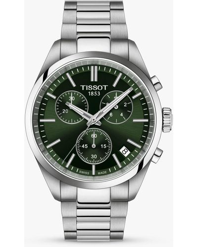 Tissot T1504171109100 Pr 100 Chronograph Bracelet Strap Watch - Green