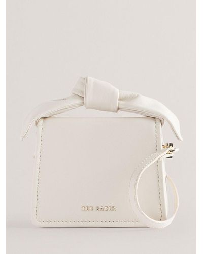 Ted Baker Nialinn Soft Knot Mini Bow Bag - Natural