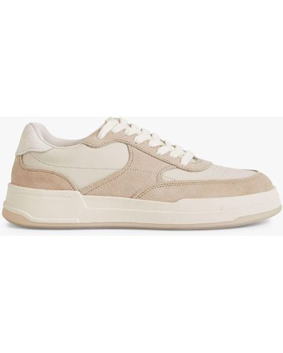 Vagabond Shoemakers Selena Leather & Suede Trainers - Natural