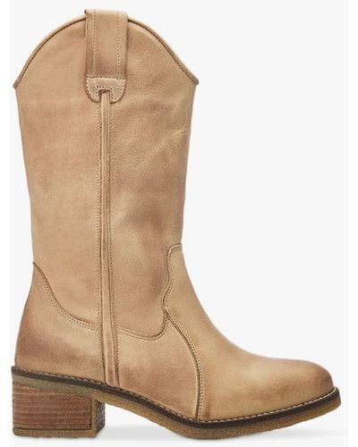 Moda In Pelle Dana Leather Boots - Natural