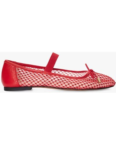Dune Happeningg Embellished Fabric Court Shoes - Red
