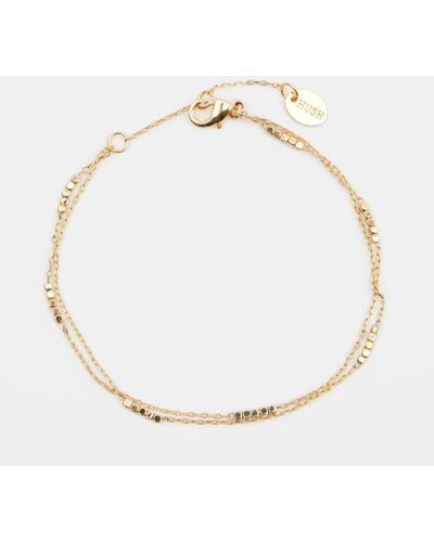 Hush Lyla Mini Bead Chain Bracelet - Metallic
