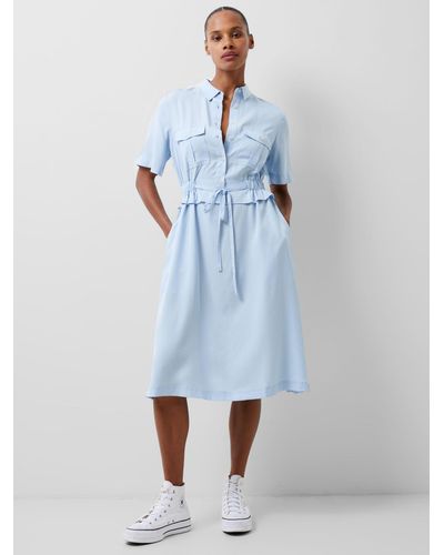 French Connection Arielle Shirt Dress - Blue