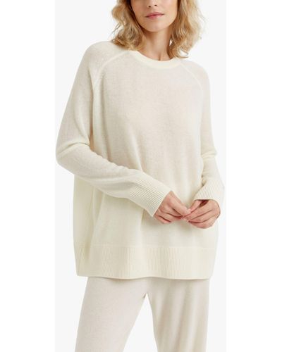 Chinti & Parker Cashmere Slouchy Jumper - Natural