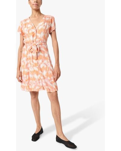 Soaked In Luxury Dusine Abstract Print Short Dress - Pink