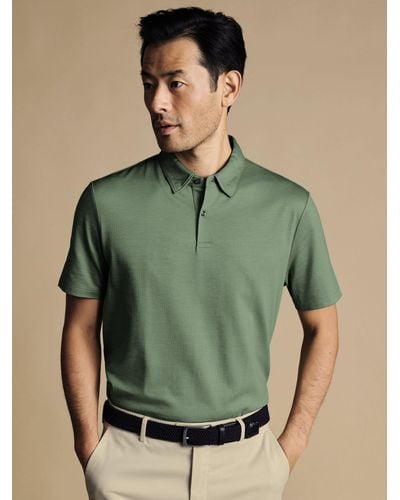Charles Tyrwhitt Cool Polo Shirt - Green