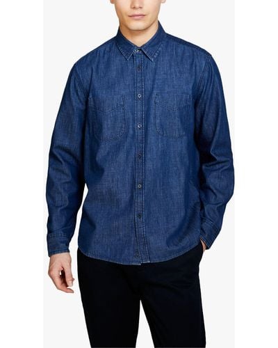 Sisley Vintage Denim Shirt - Blue