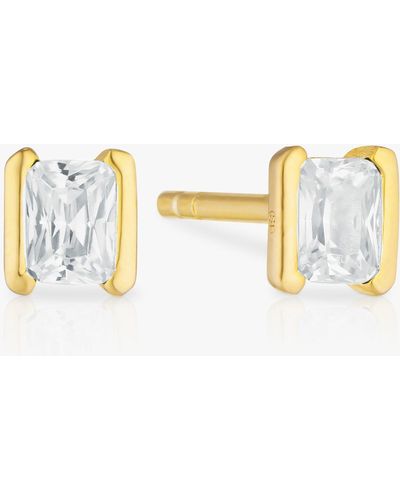 Sif Jakobs Jewellery Roccanova Piccolo Cubic Zirconia Stud Earrings - Metallic