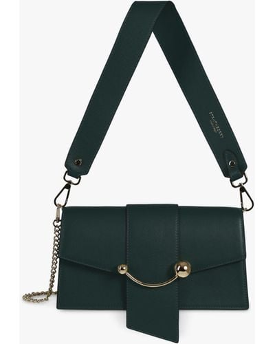 Strathberry Mini Crescent Leather Shoulder Bag - Multicolour