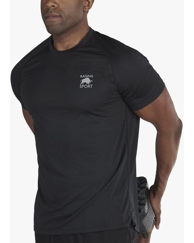 Raging Bull Performance Short Sleeve Gym Top - Black