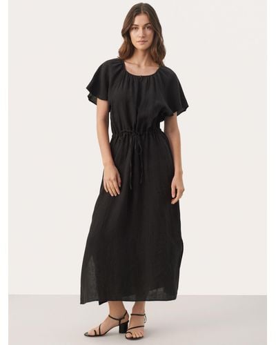 Part Two Geoline Short Sleeves Maxi Dress - Black