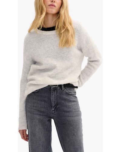 My Essential Wardrobe Wool Blend Knit Jumper - Grey