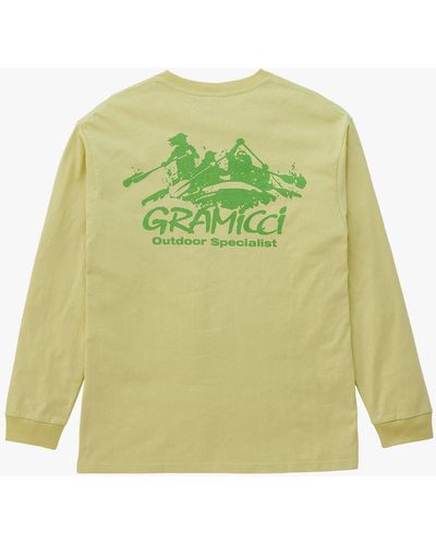 Gramicci Class 5 Logo Graphic Long Sleeve T-shirt - Green