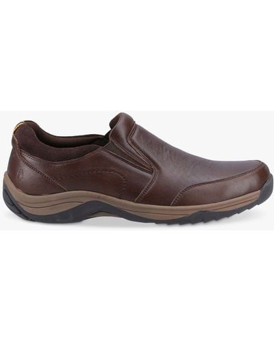 Hush Puppies Donald Leather Shoes - Brown