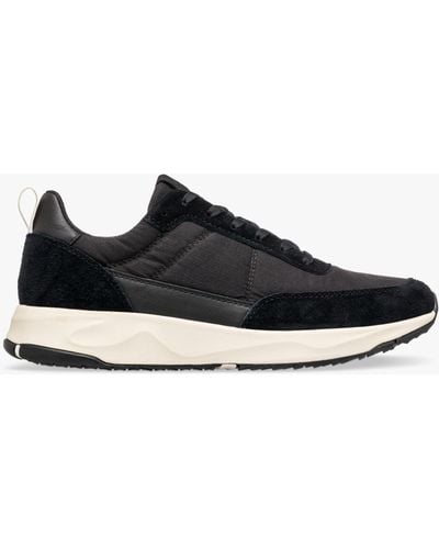 CLAE Owens Suede Lace Up Trainers - Black
