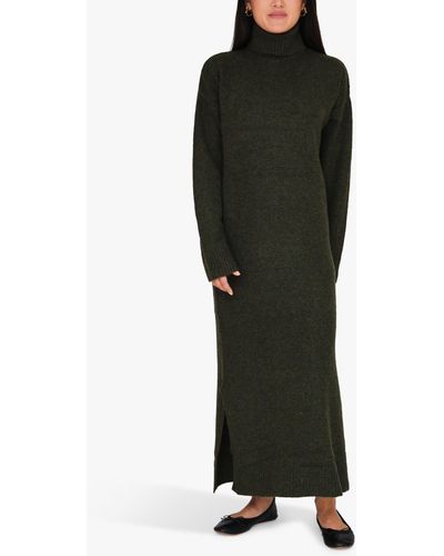 A-View Penny Knit Wool Blend Jumper Dress - Black