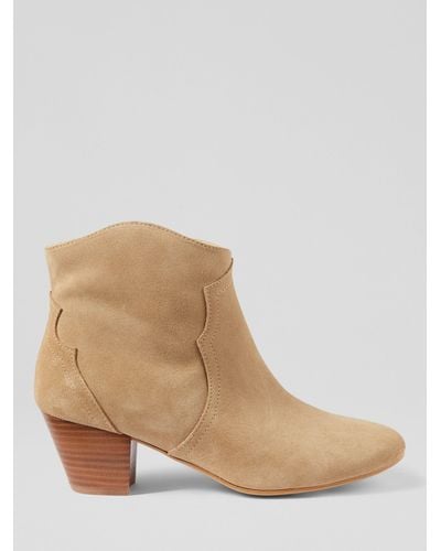 LK Bennett Leida Suede Ankle Boots,tan - Natural