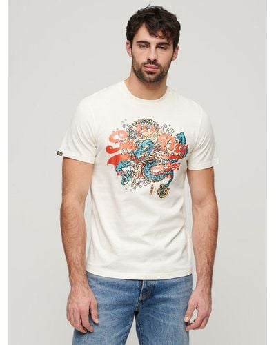Superdry Tokyo Graphic T-shirt - White