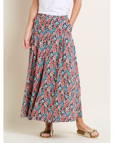 Brakeburn Millie Floral Print Maxi Skirt - Multicolour