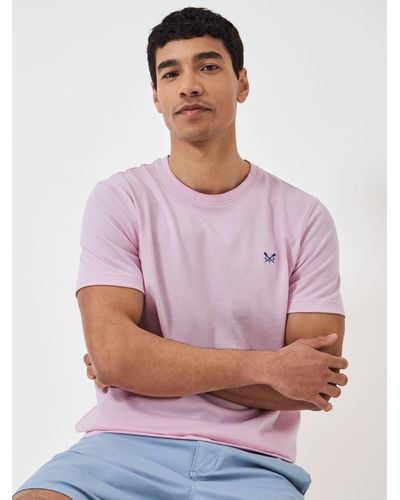 Crew Oxford Pique Short Sleeve T-shirt - Purple