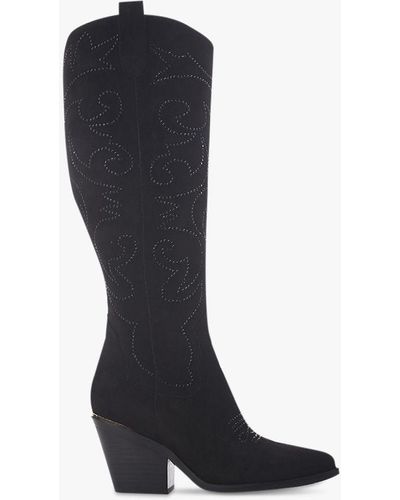 Moda In Pelle Skye Embellished Cowboy Boots - Black