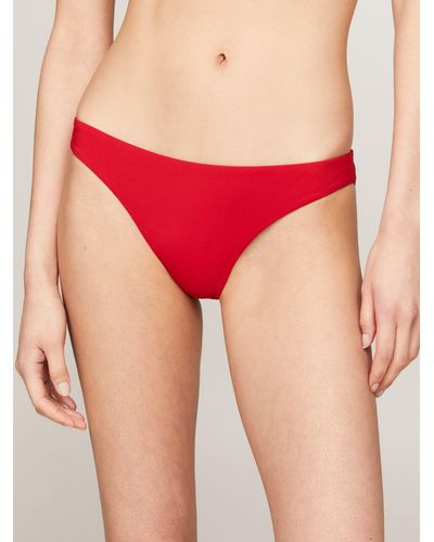 Tommy Hilfiger Brazilian Bikini Bottoms - Red