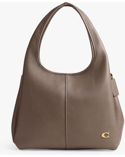 COACH Lana Leather Shoulder Bag - Brown