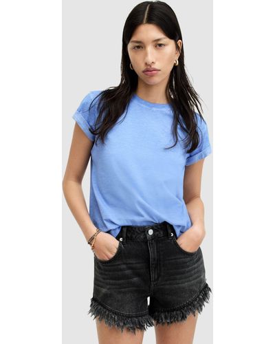 AllSaints Anna Organic Cotton T-shirt - Blue