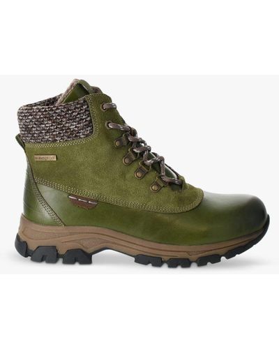 Josef Seibel Wynter 02 Leather Walking Boots - Green
