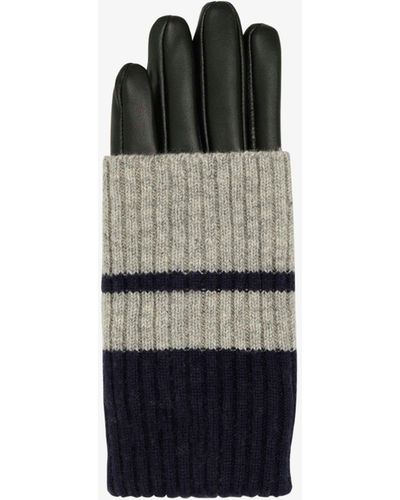 Unmade Copenhagen Lavada Stripe Leather Gloves - Multicolour