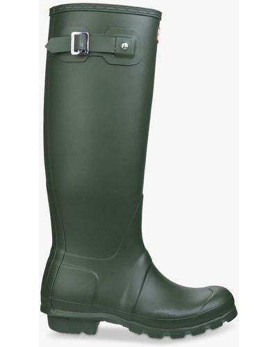 HUNTER Original Wellington Tall Boots - Green