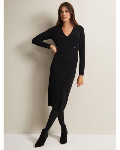 Phase Eight Kellia Knitted Dress - Black