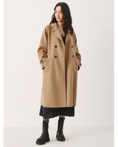 Part Two Christina Wool Blend Trench Coat - Natural