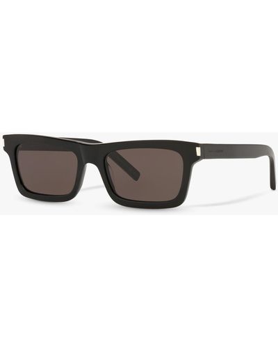 Saint Laurent Ys000289 Rectangular Sunglasses - Grey