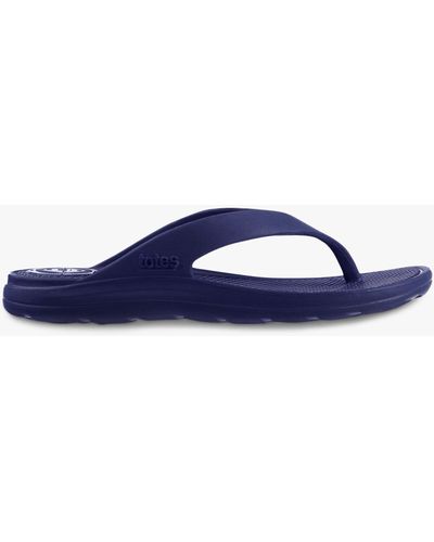 Totes Solbounce Toe Post Sandals - Blue