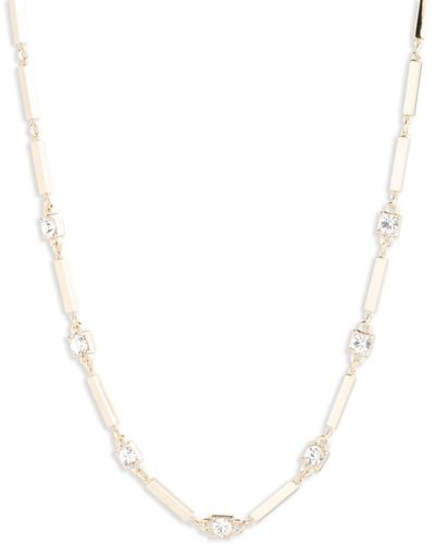 Ralph Lauren Lauren Annalise Crystal Collar Necklace - White
