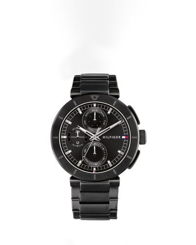 Tommy Hilfiger Chronograph Bracelet Strap Watch - Black