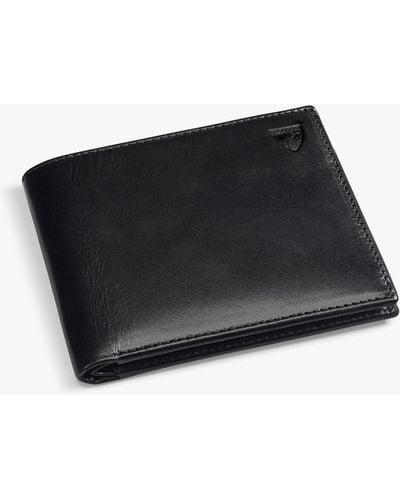 Aspinal of London Classic Smooth Leather Billfold Wallet - Black